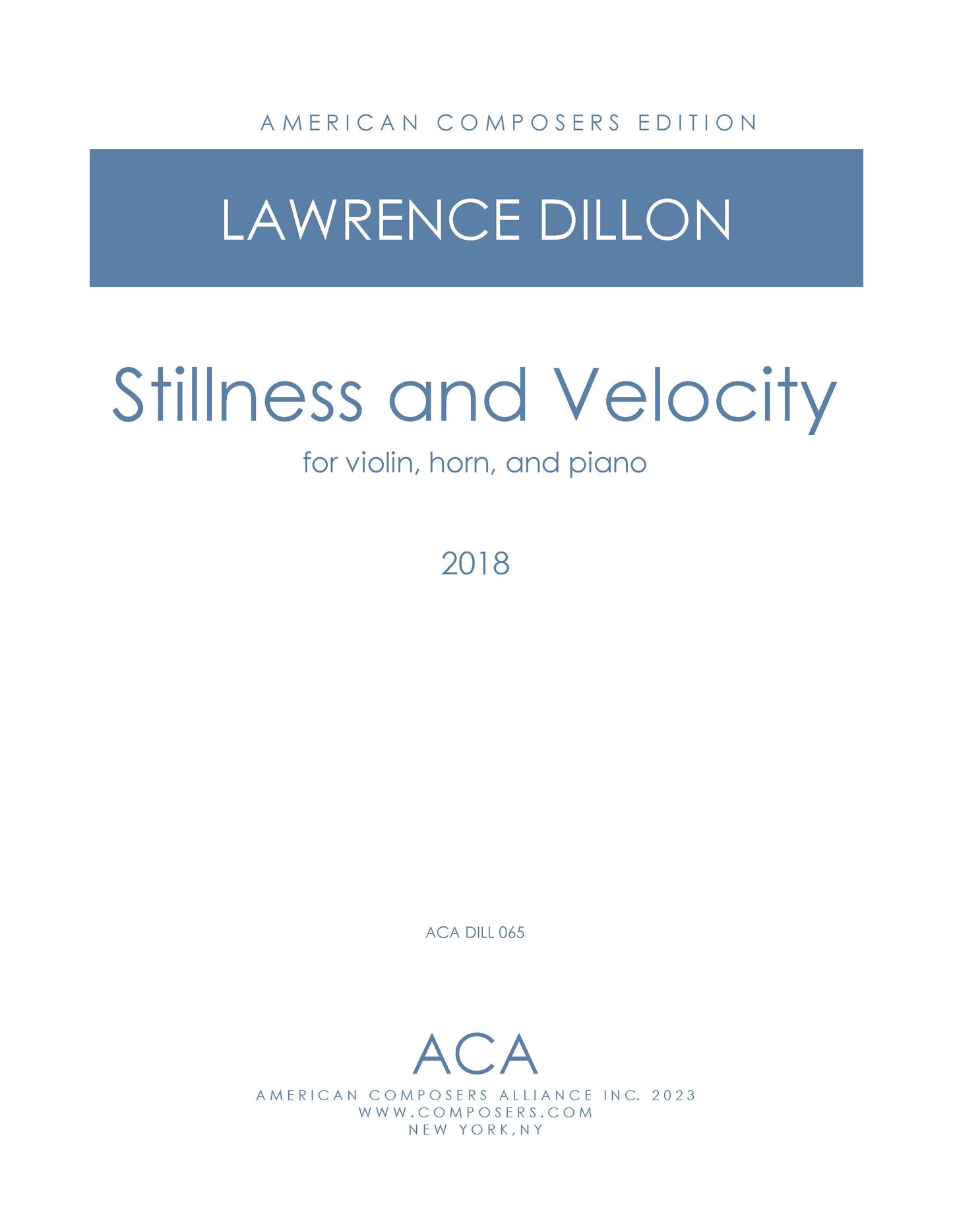 Stillness And Velocity