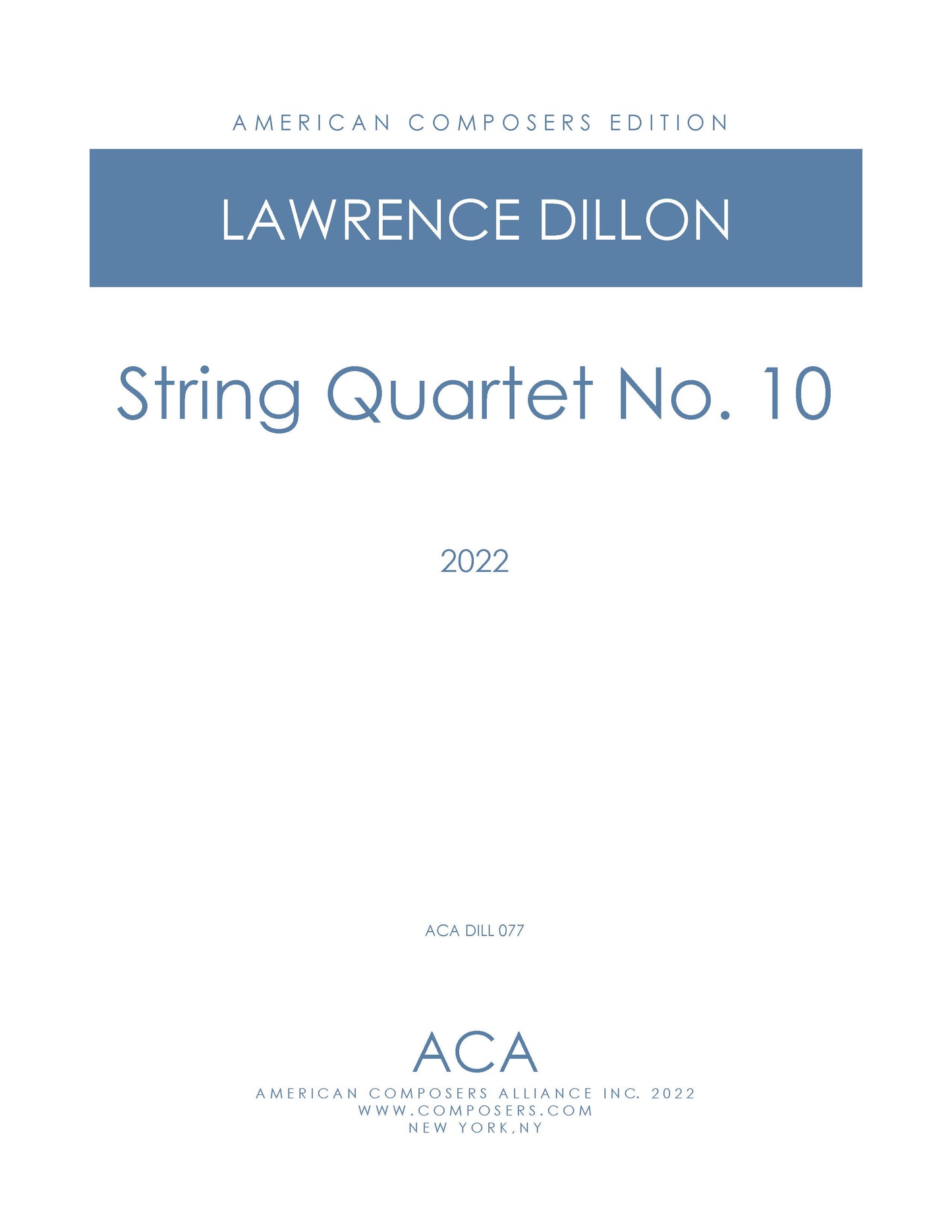 String Quartet No. 10