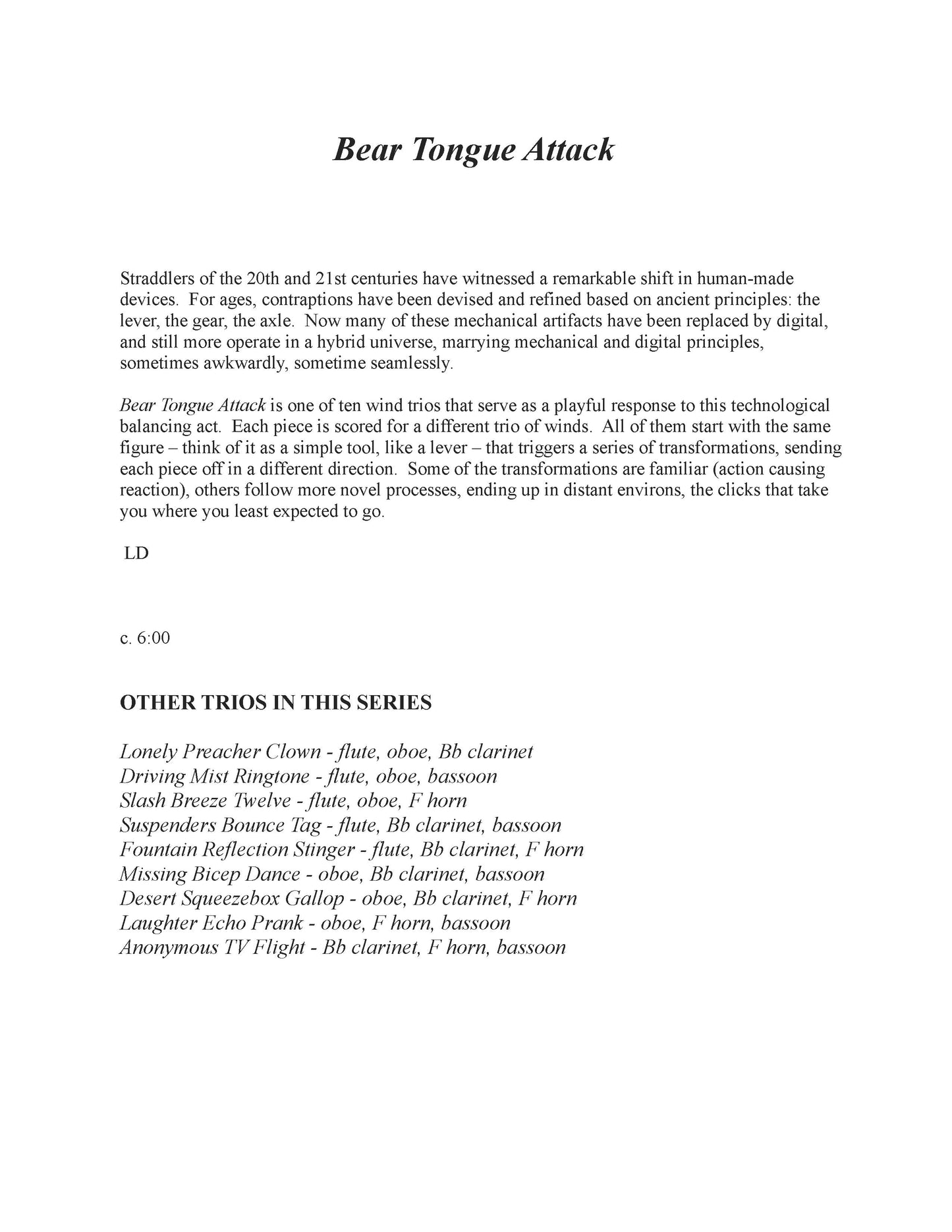 Bear Tongue Attack