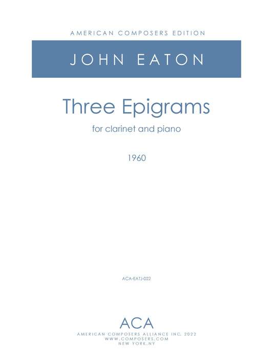 Three Epigrams