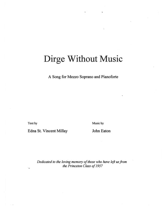 Dirge Without Music