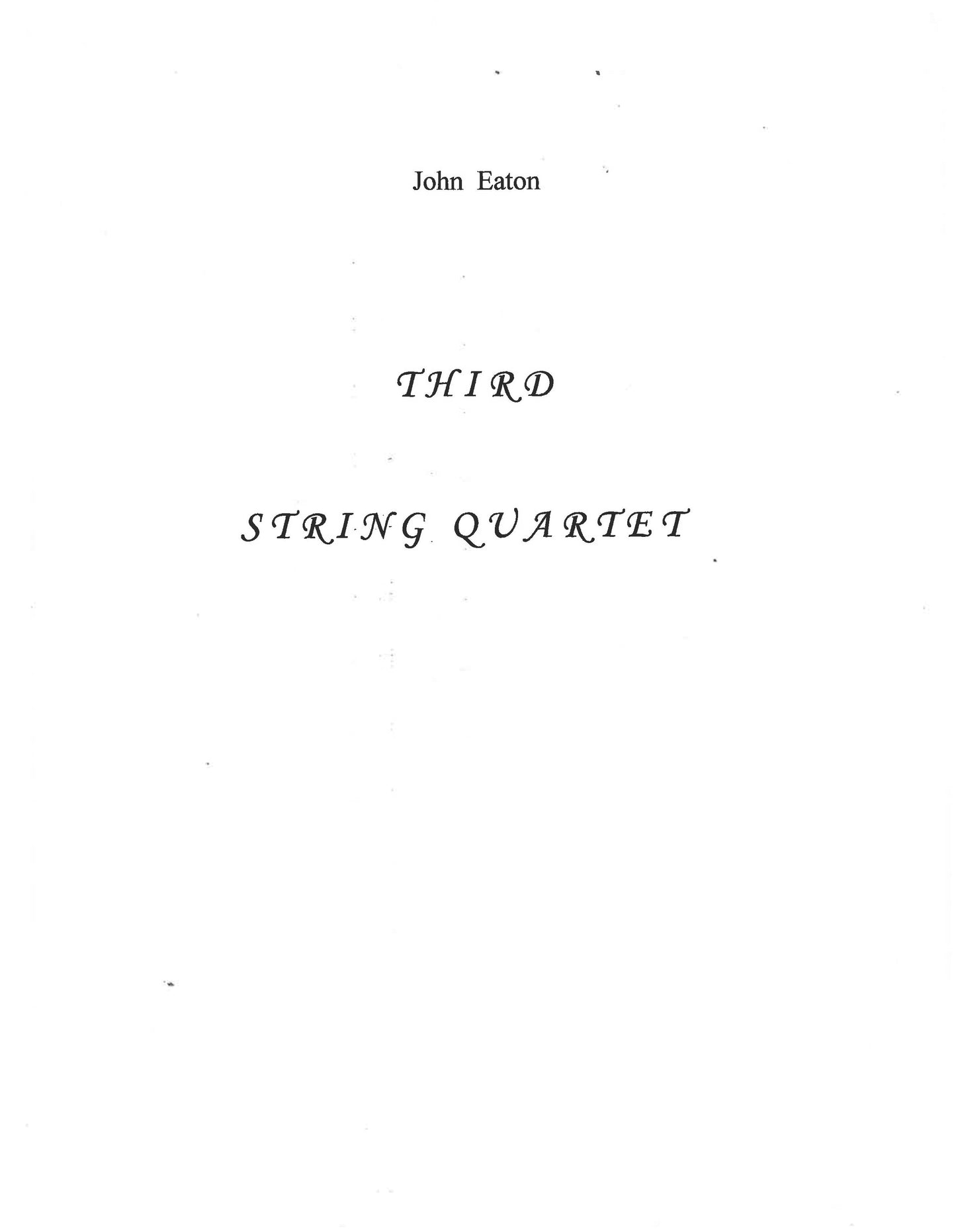 String Quartet No. 3