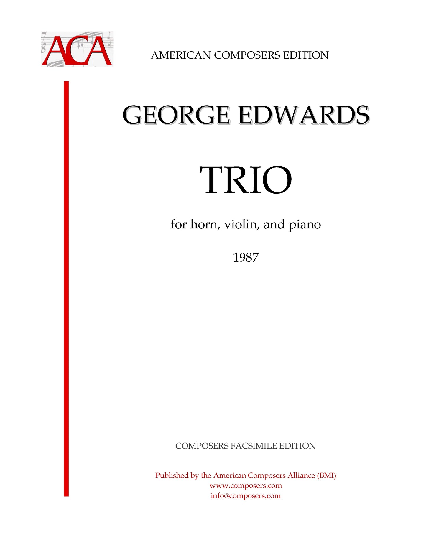 Trio for Horn, Violin, and Piano