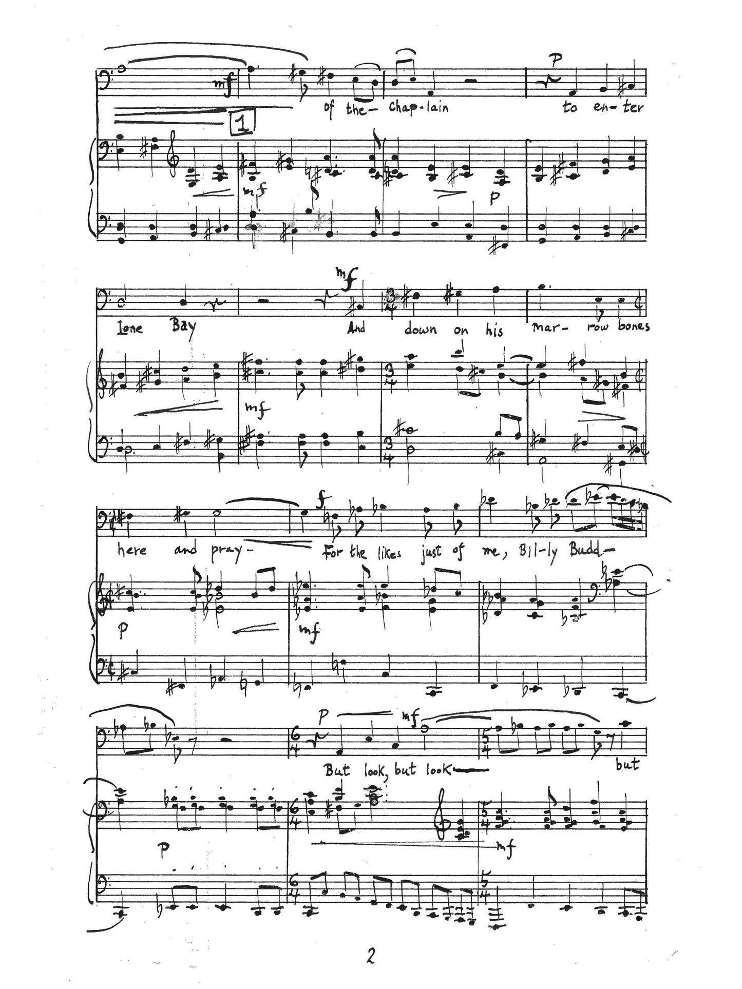 Billy in the Darbies - Piano-Vocal Score