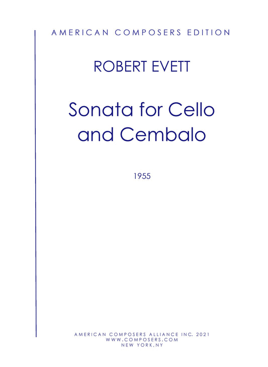 Sonata for Cello and Cembalo