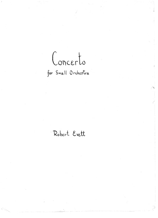 Concerto for Small Orchestra