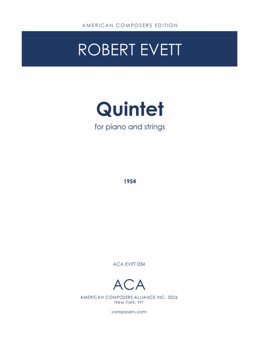 Quintet for Piano and String Quartet