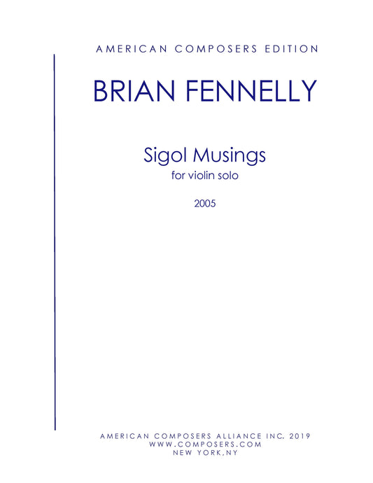 Sigol Musings For Solo Violin