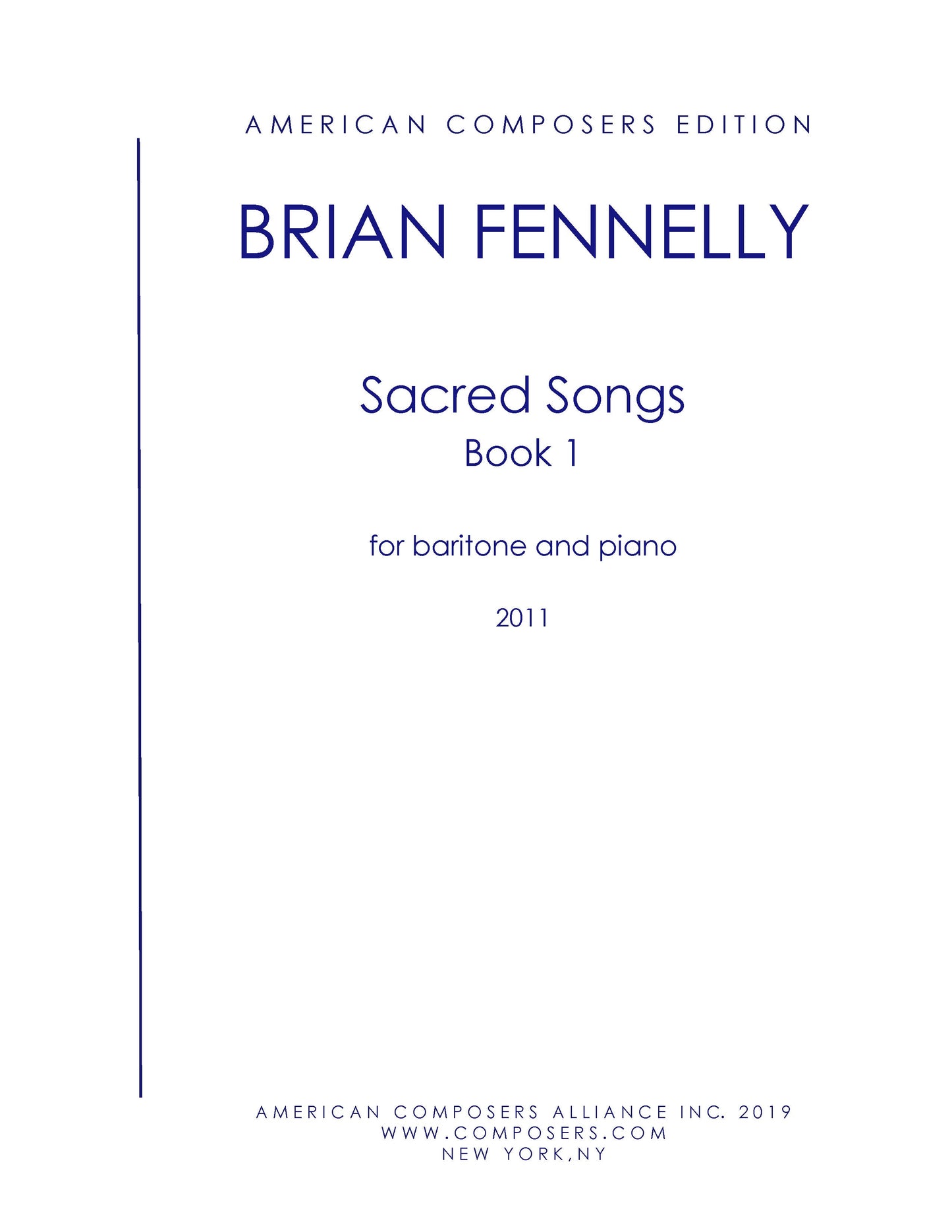 Sacred Songs Book 1