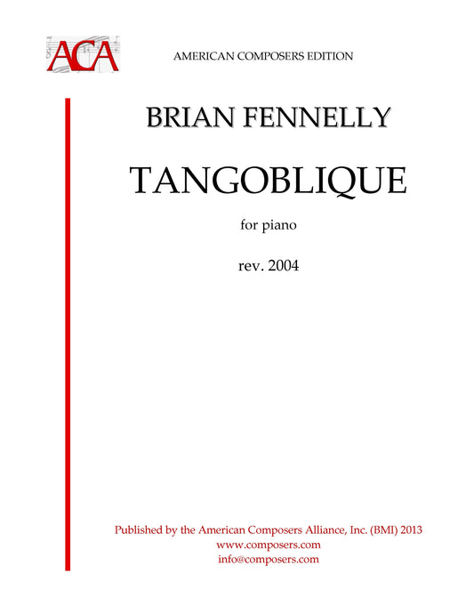 Tangoblique For Piano