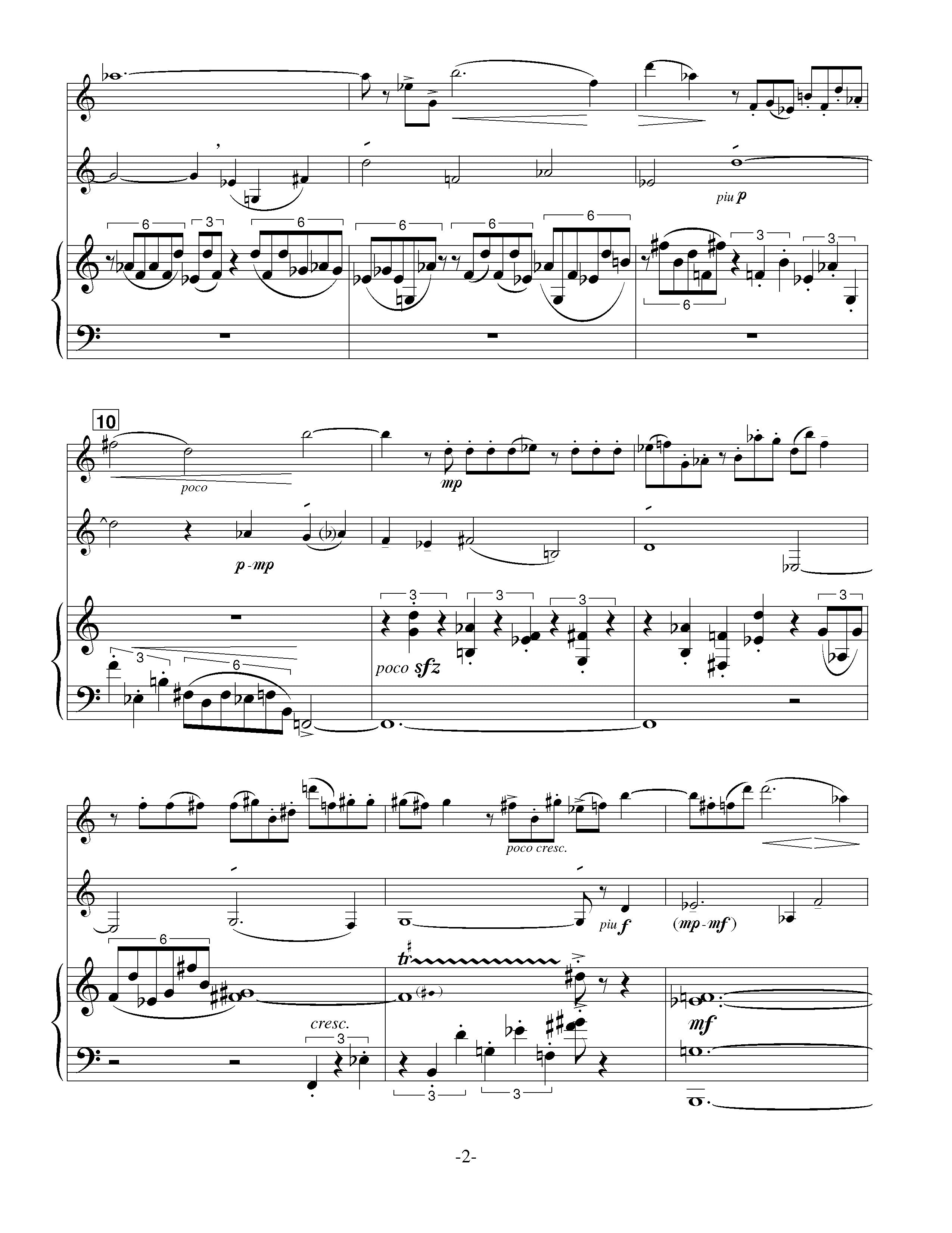 Three's Company For Flute, Saxophone, And Piano – American