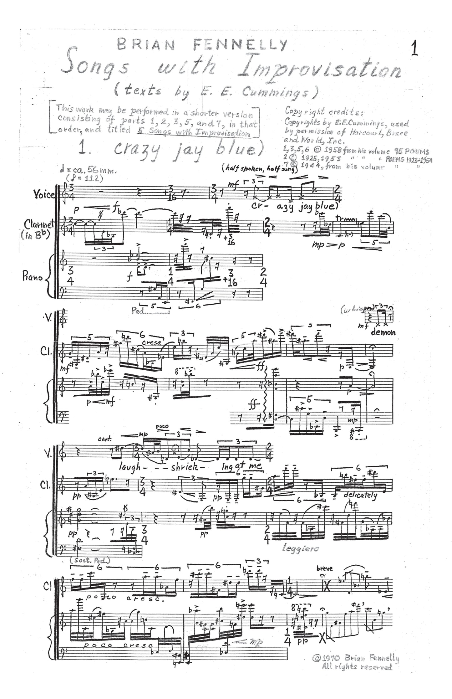 Songs with Improvisation