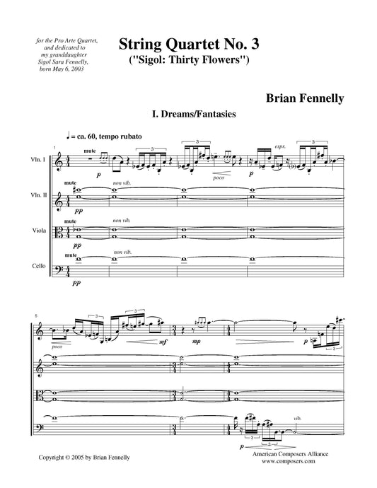 String Quartet No. 3 ('sigol: Thirty Flowers')