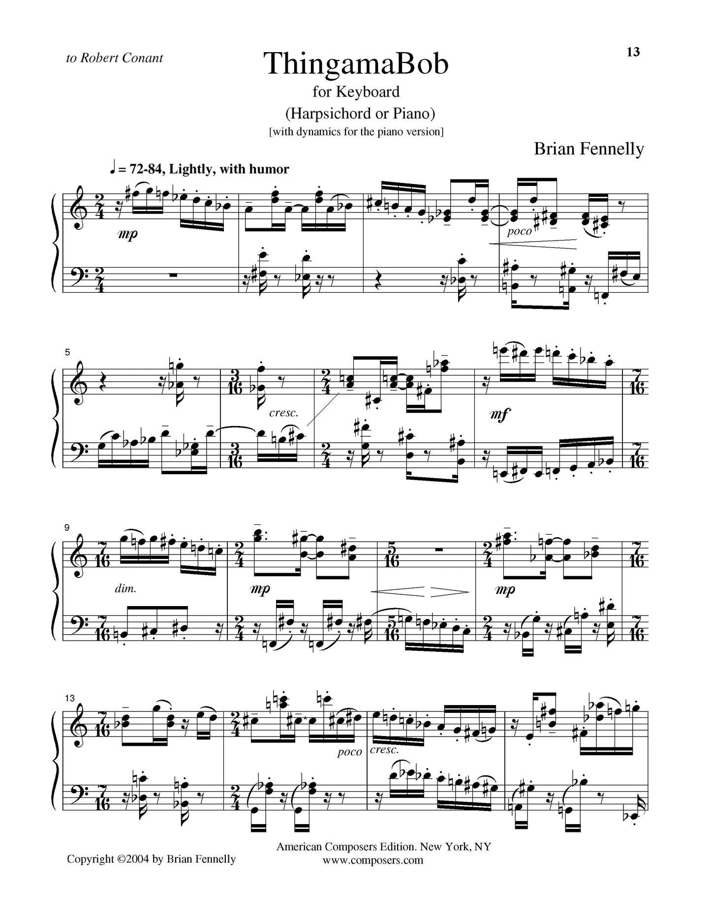 Three Pieces For Piano