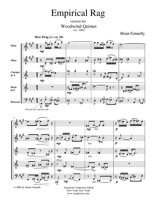 Empirical Rag (Version 4, For Wind Quintet)