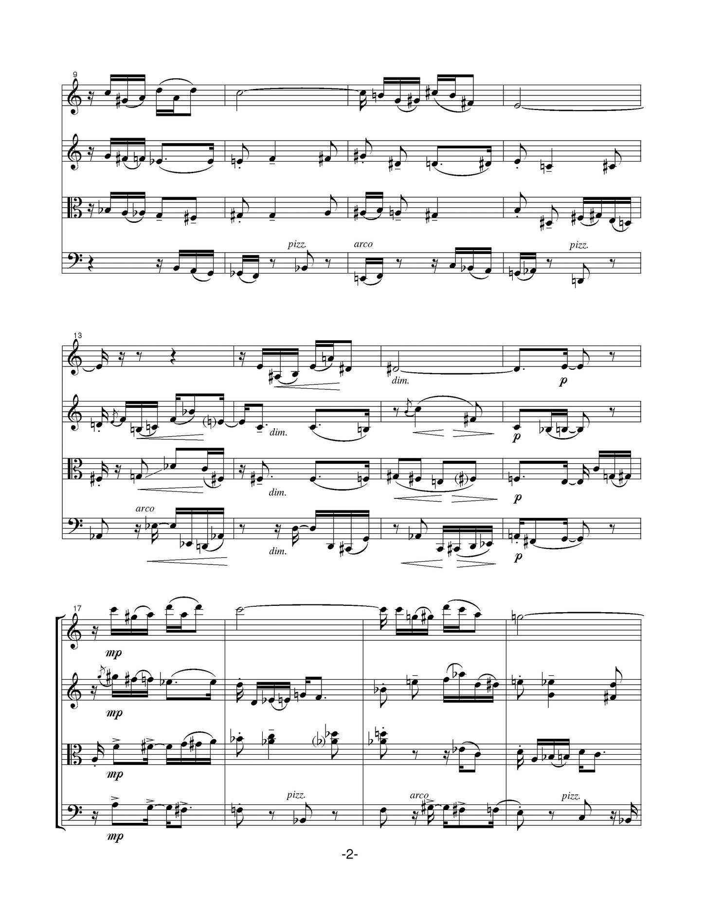 Empirical Rag (Version 9, For String Quartet)