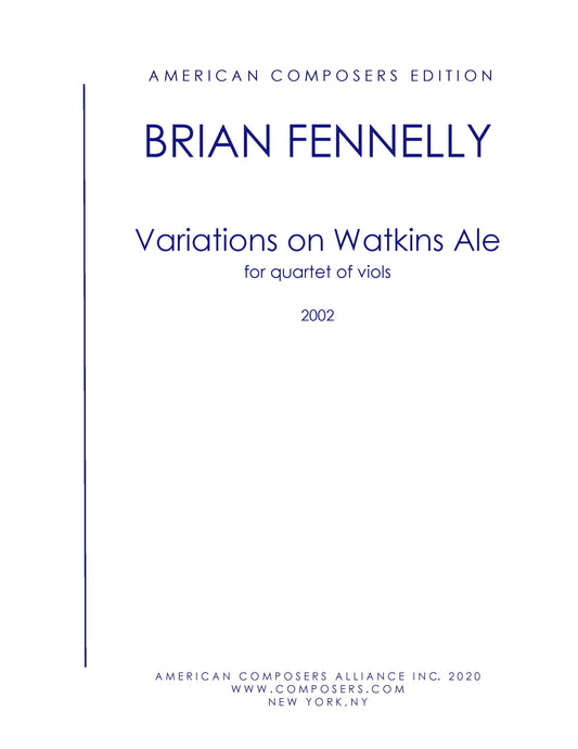 Variations On Watkins Ale