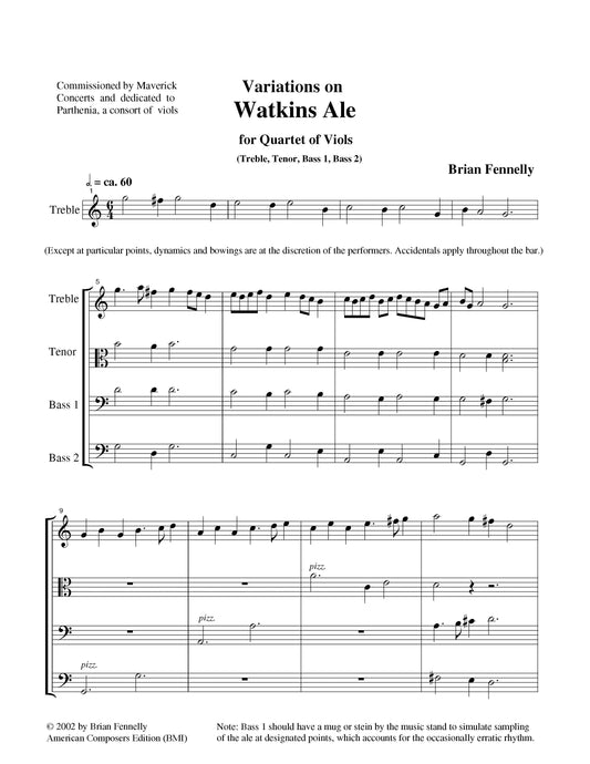 Variations On Watkins Ale