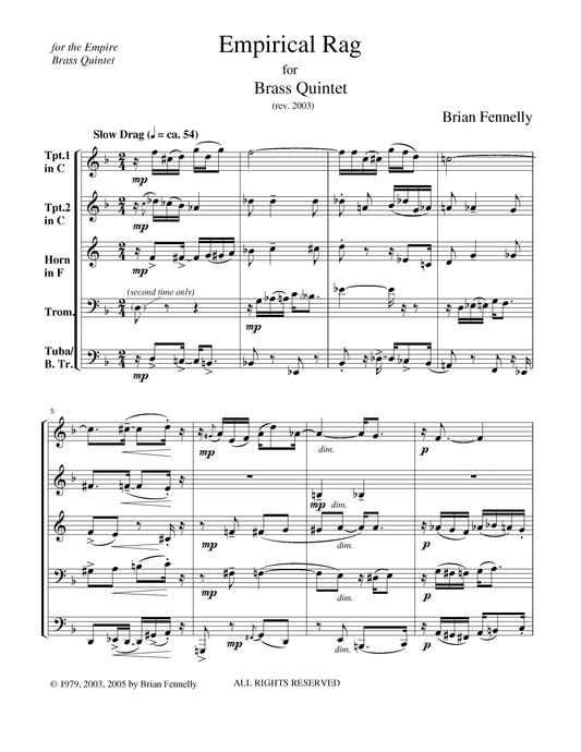 Empirical Rag (Version 1, for Brass Quintet)