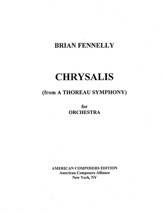 Chrysalis for Orchestra