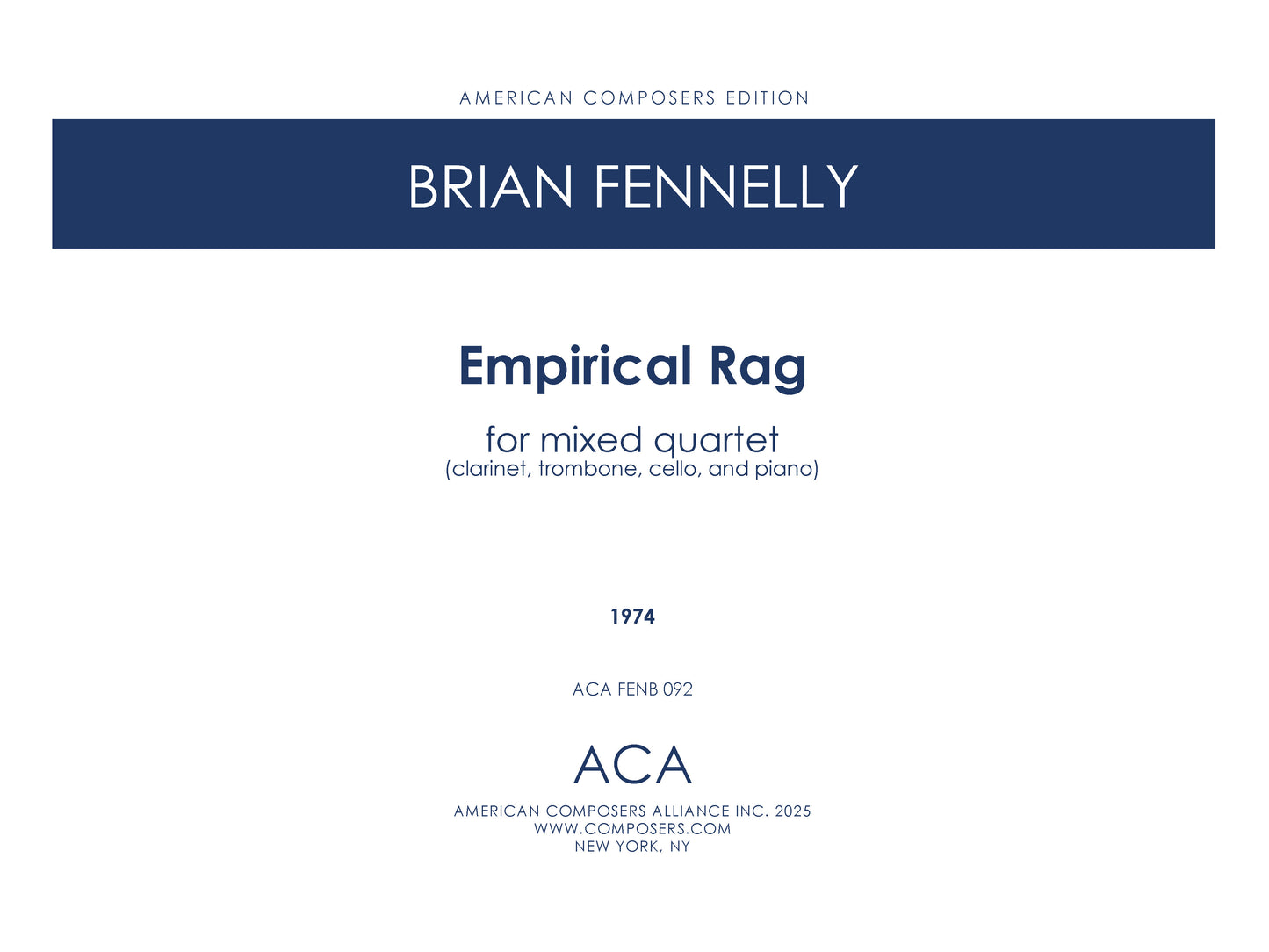 Empirical Rag (Version 5, for Mixed Quartet)
