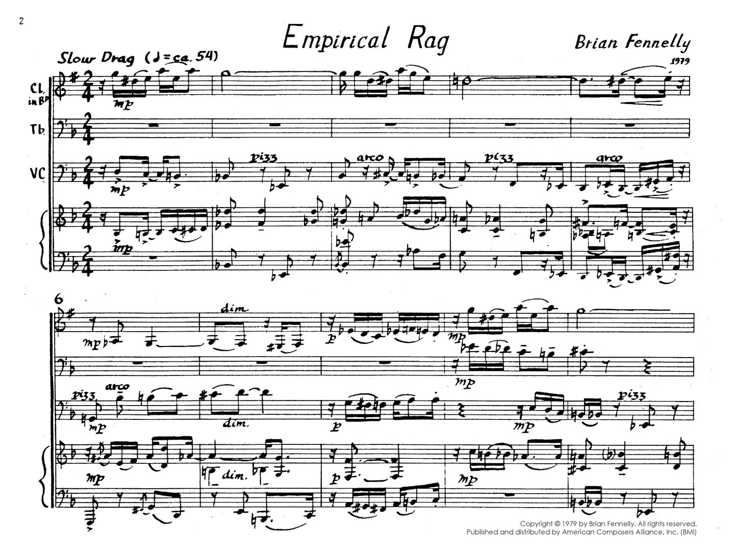 Empirical Rag (Version 5, for Mixed Quartet)