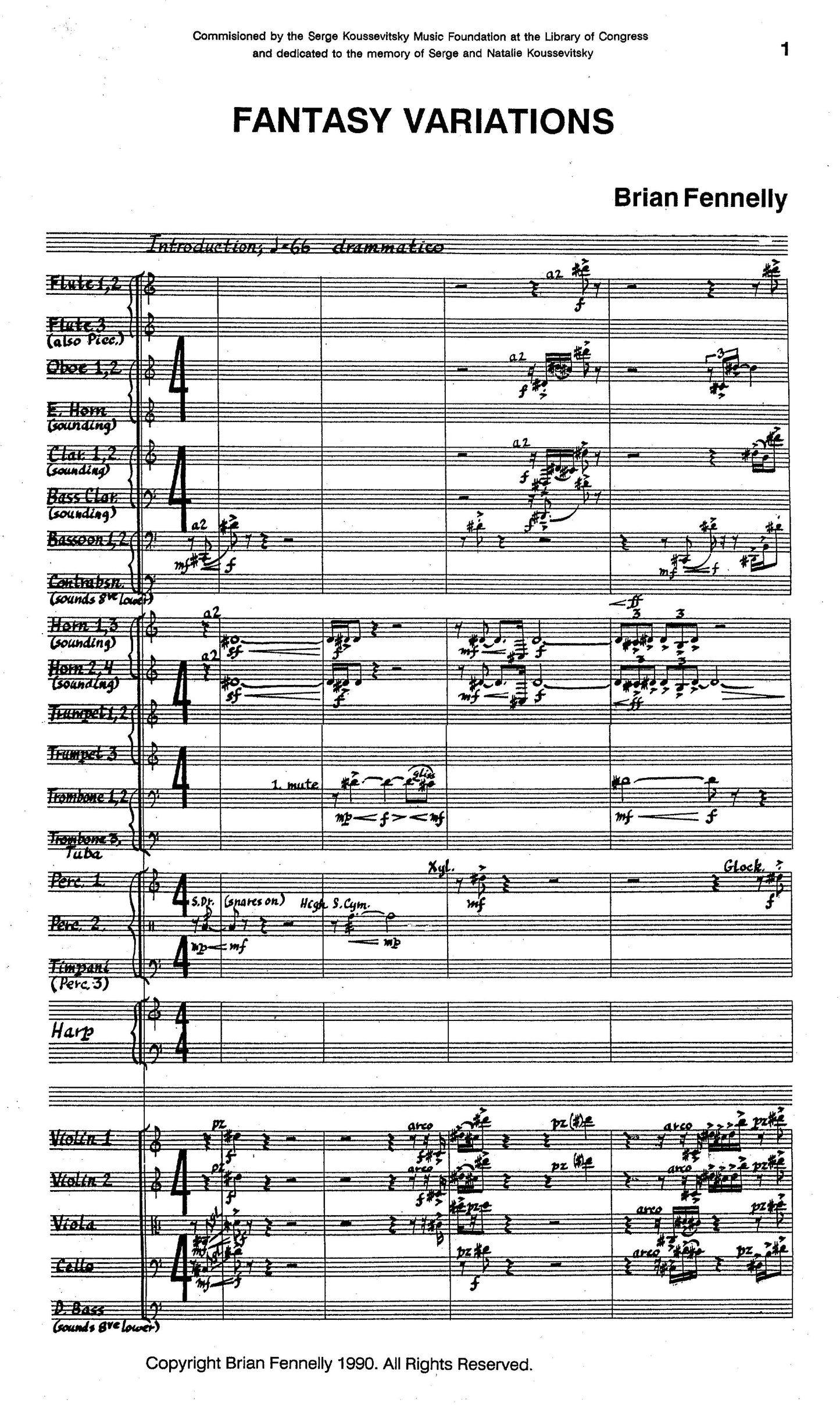 Fantasy Variations for Orchestra