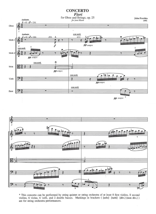 Concerto Fiori, Op.25