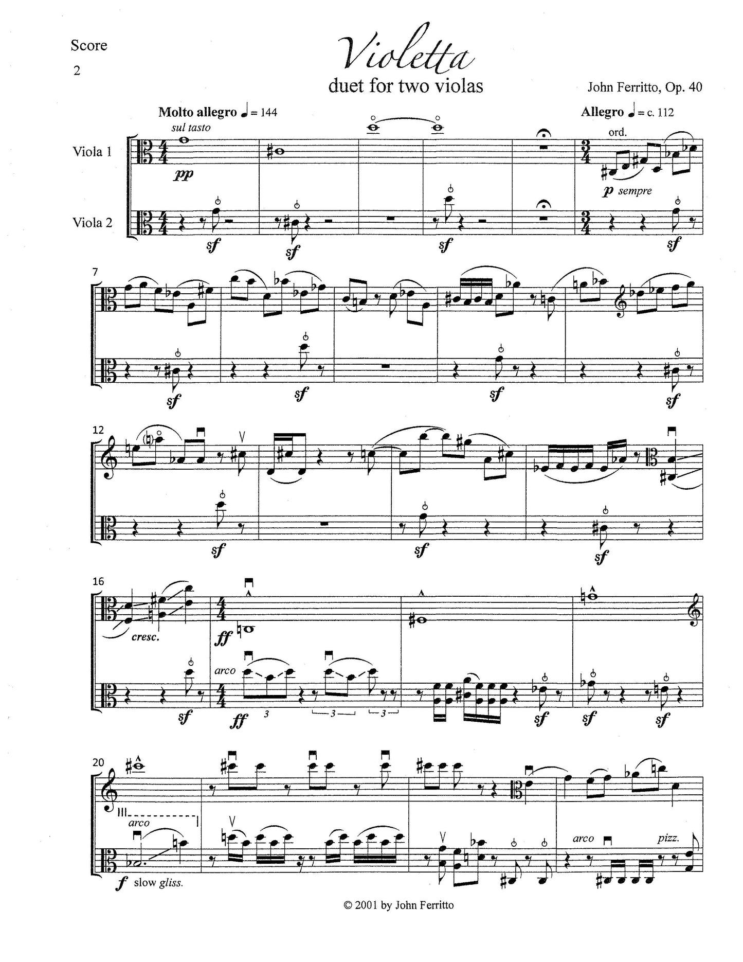 Violette Op. 40