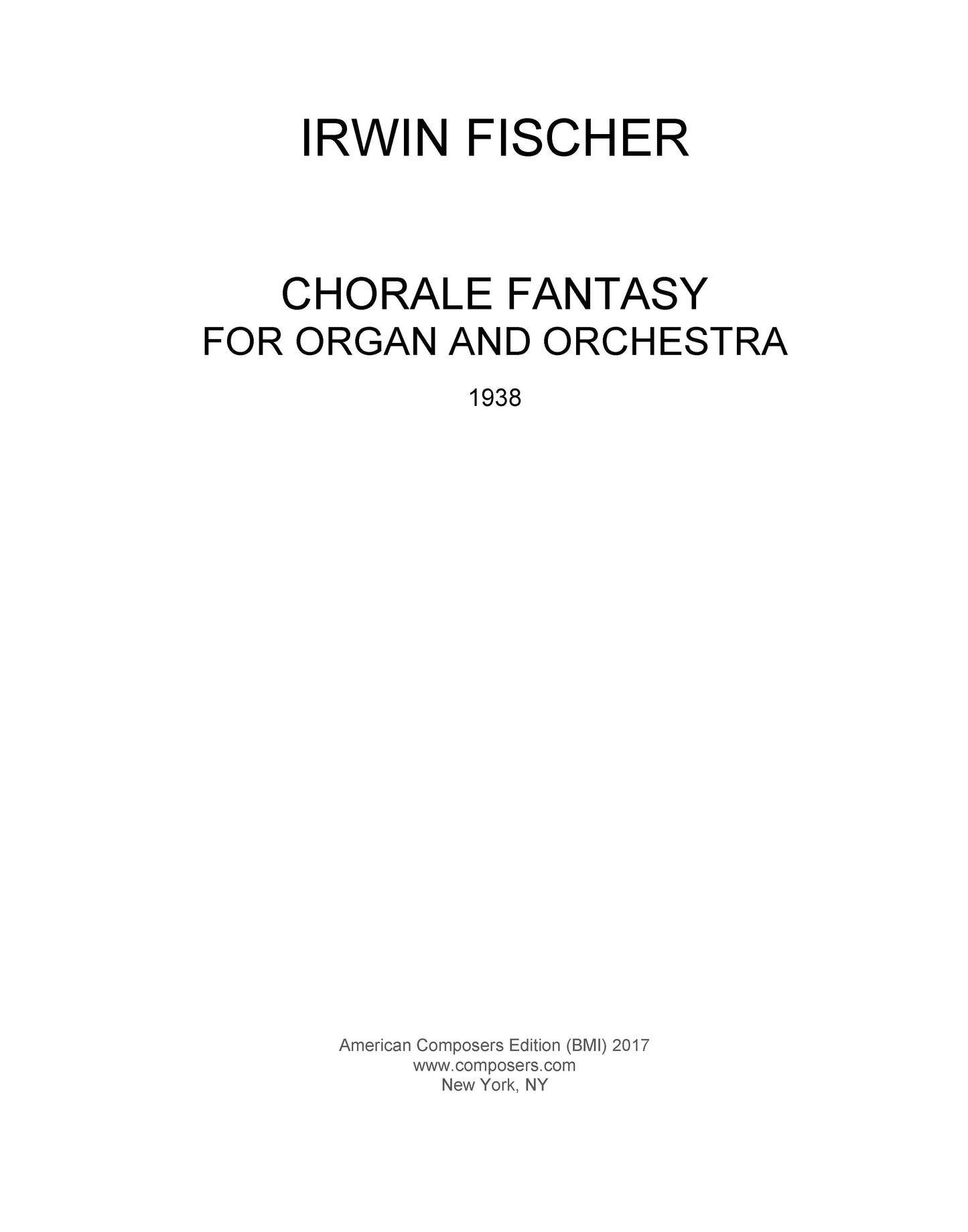 Chorale Fantasy