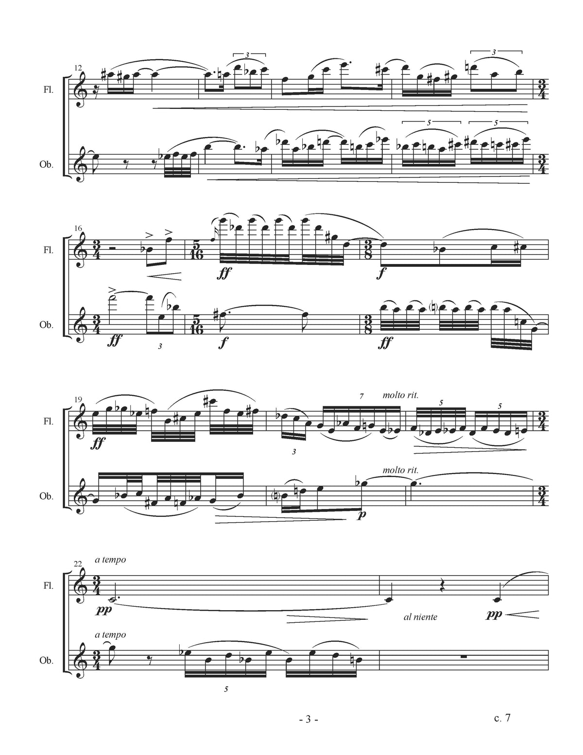 Flute Compuser Conversation For Flute And Oboe – American Composers Alliance