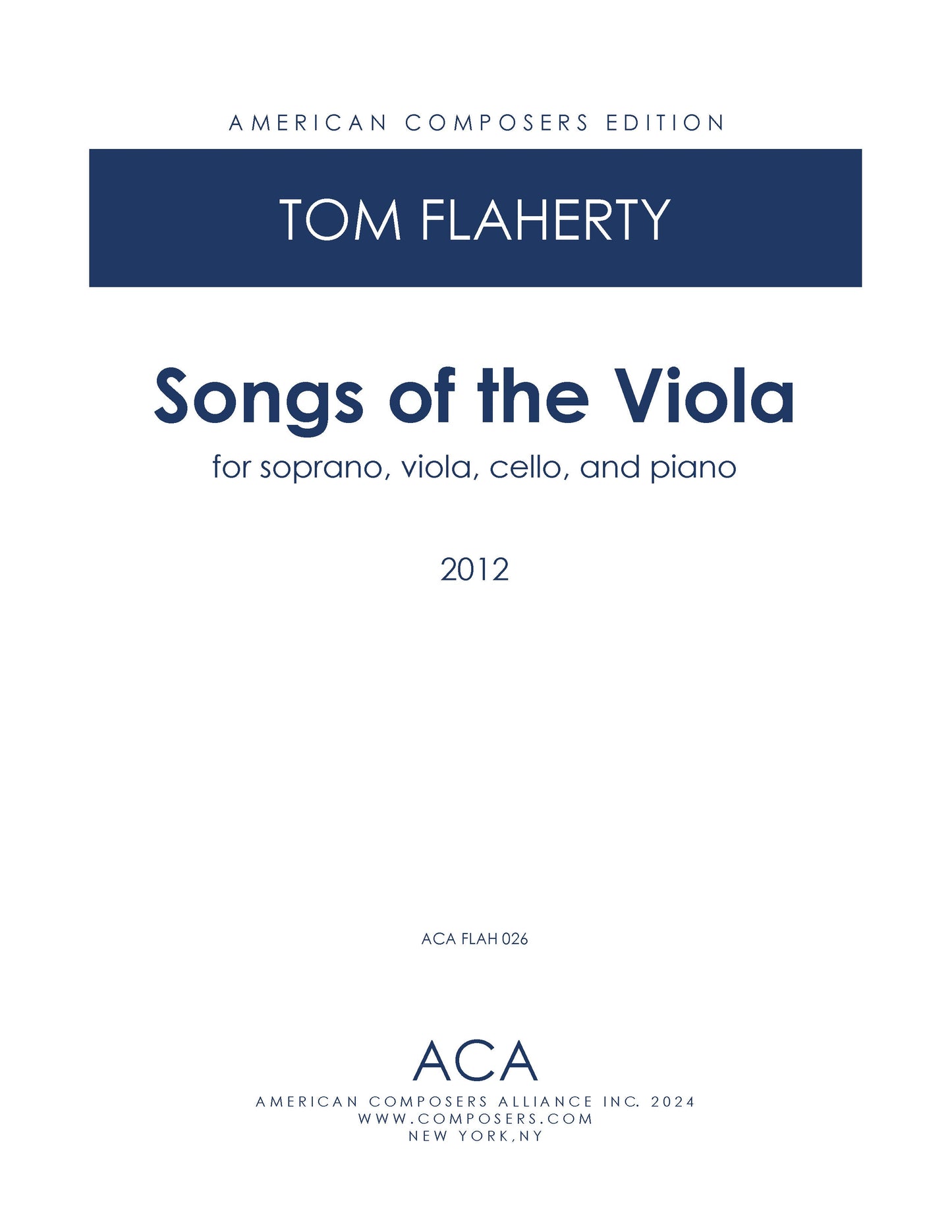 Songs Of The Viola