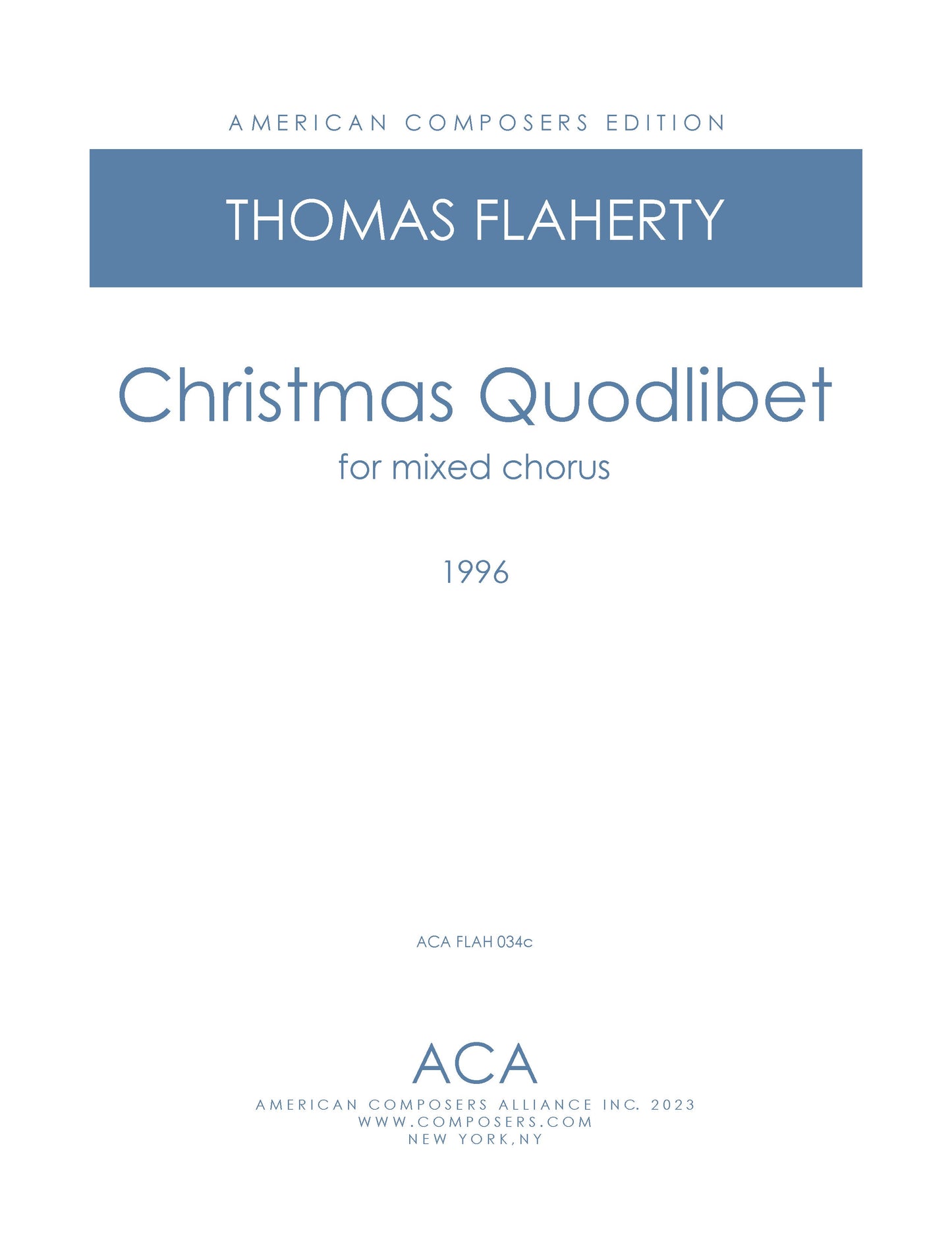 Christmas Quodlibet - Satb Chorus