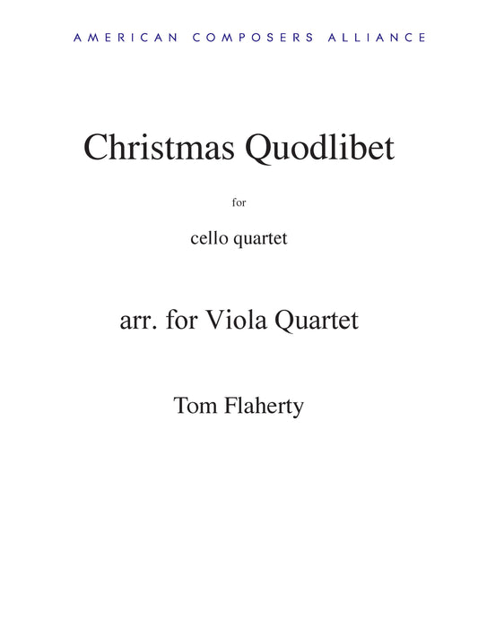 Christmas Quodlibet - 4 Violas