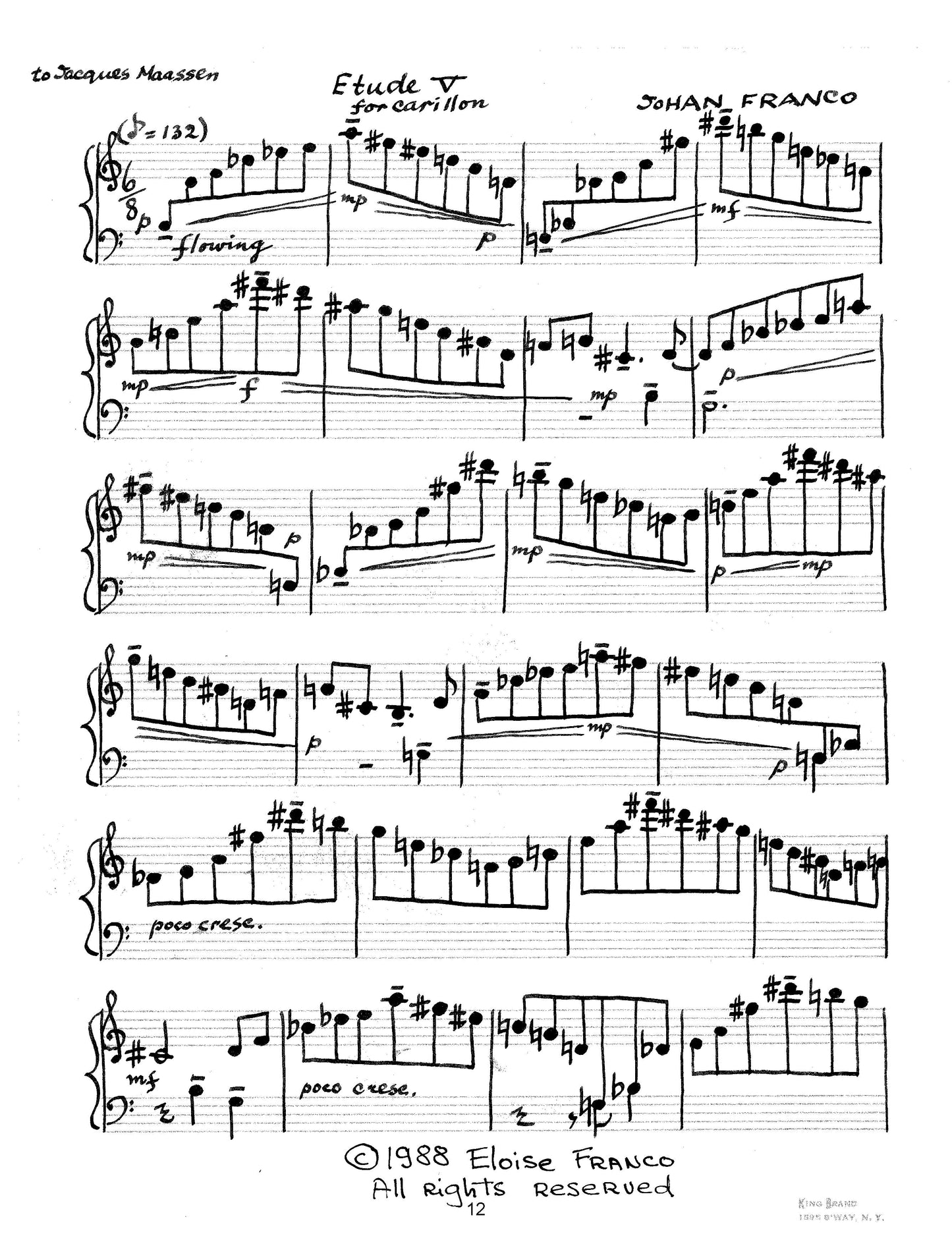 Etudes for Carillon (I - VII)