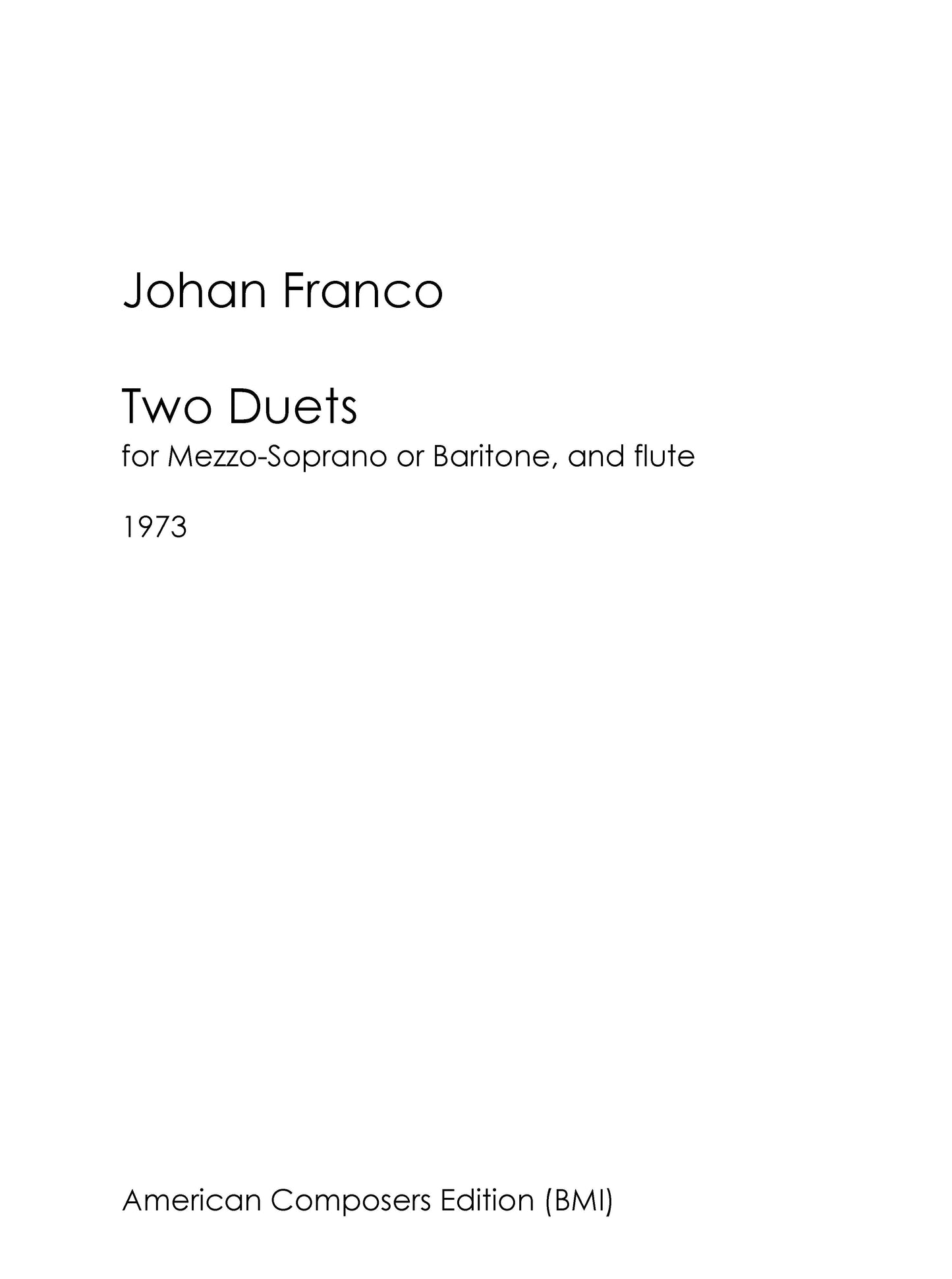 Two Duets