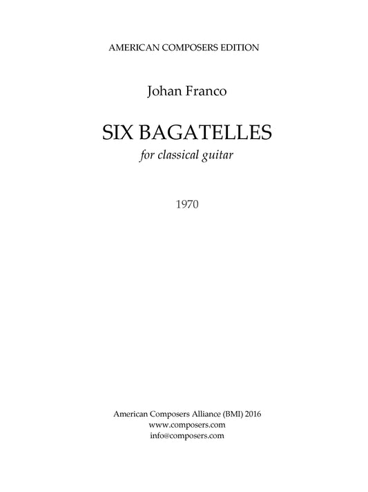 Six Bagatelles