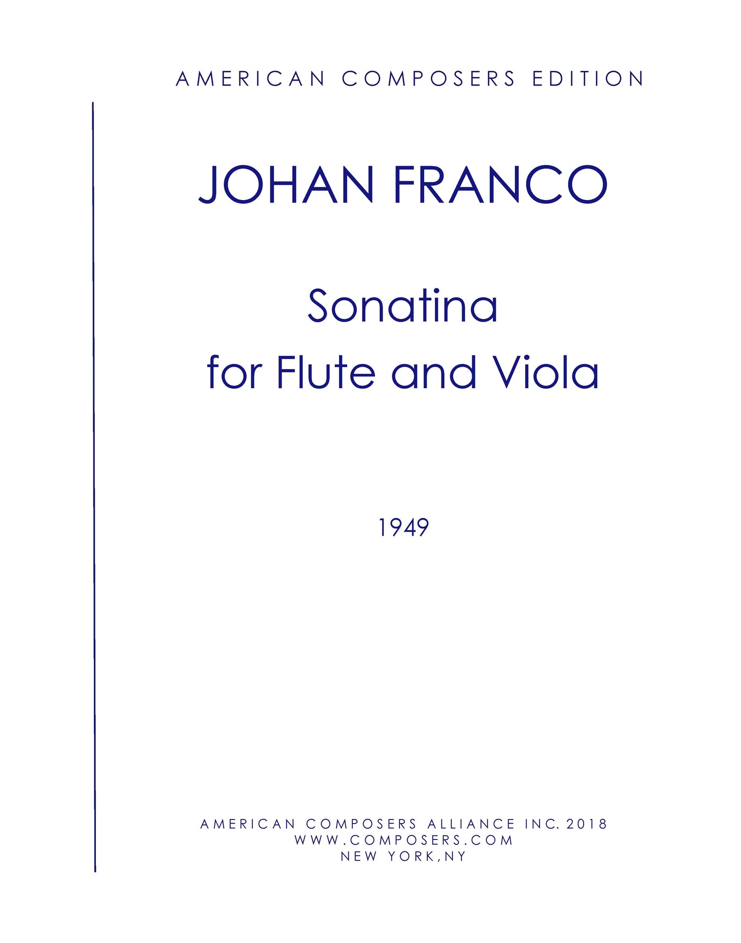 Sonatina for Flute and Viola