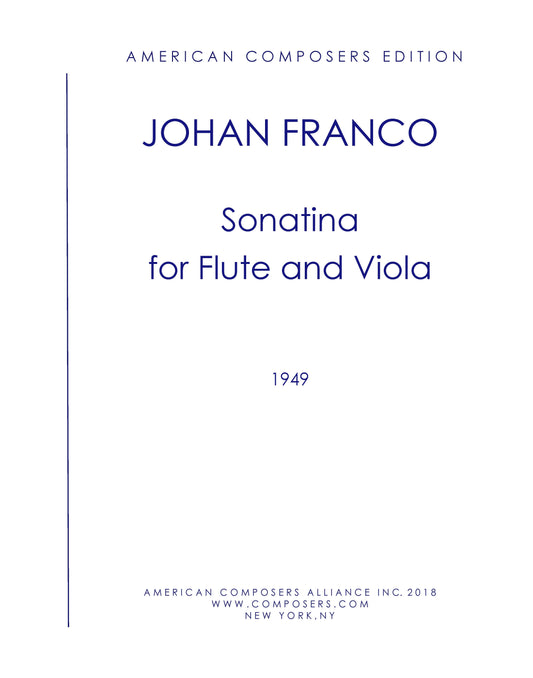 Sonatina for Flute and Viola