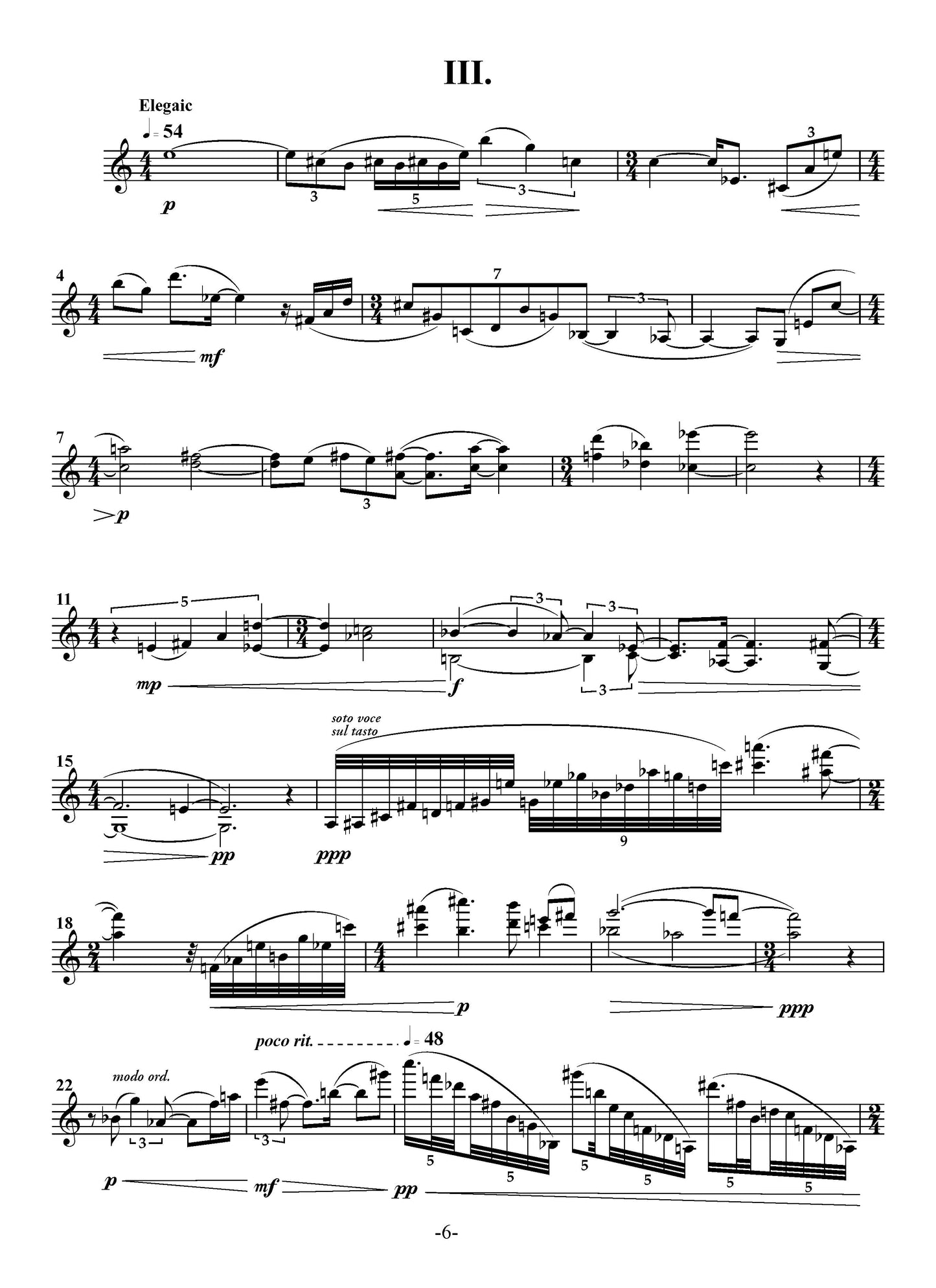 Sonata for Solo Violin