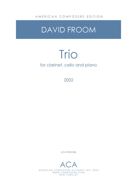 Trio for Clarinet, Cello, and Piano