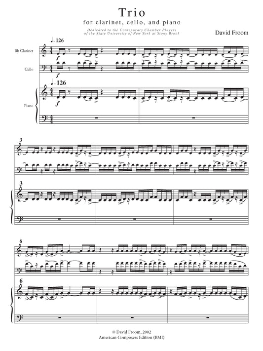 Trio for Clarinet, Cello, and Piano