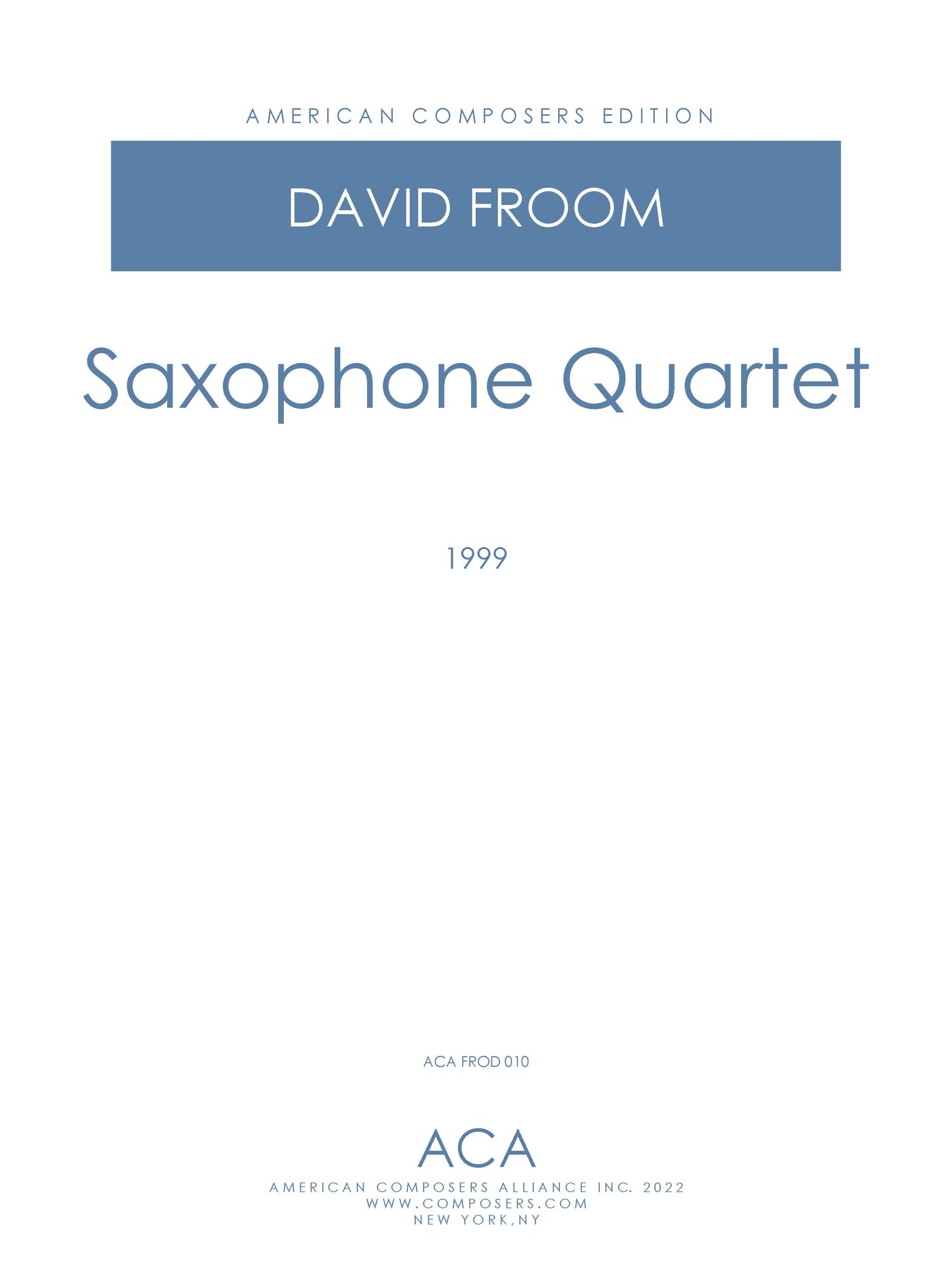 Saxophone Quartet