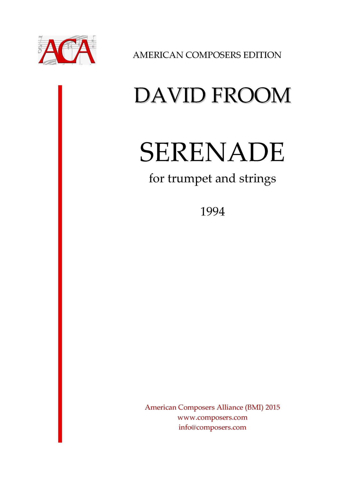 Serenade for trumpet and strings