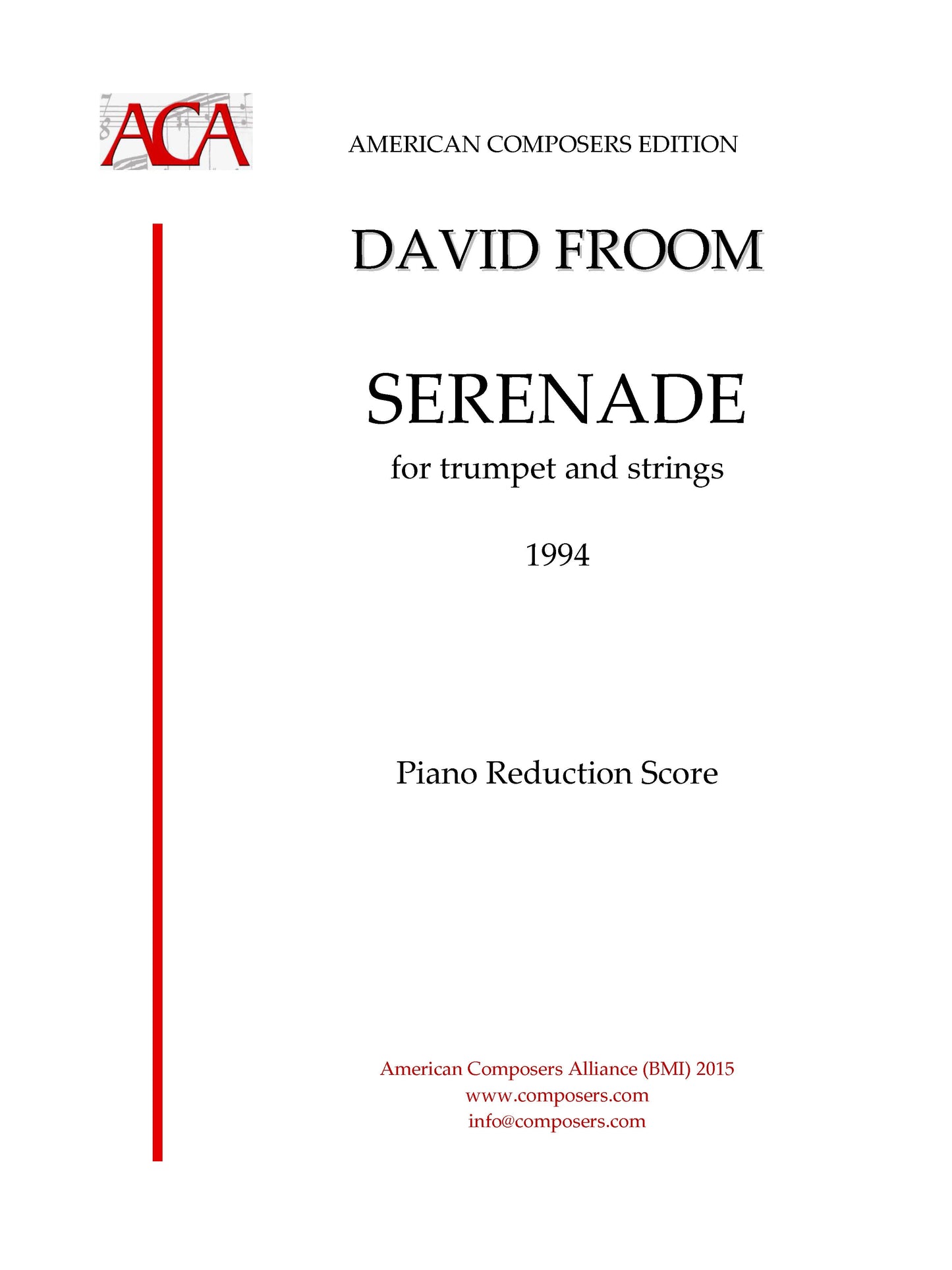 Serenade for trumpet and strings