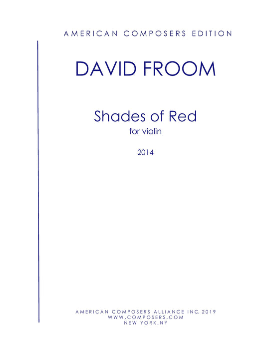 Shades of Red - for Violin