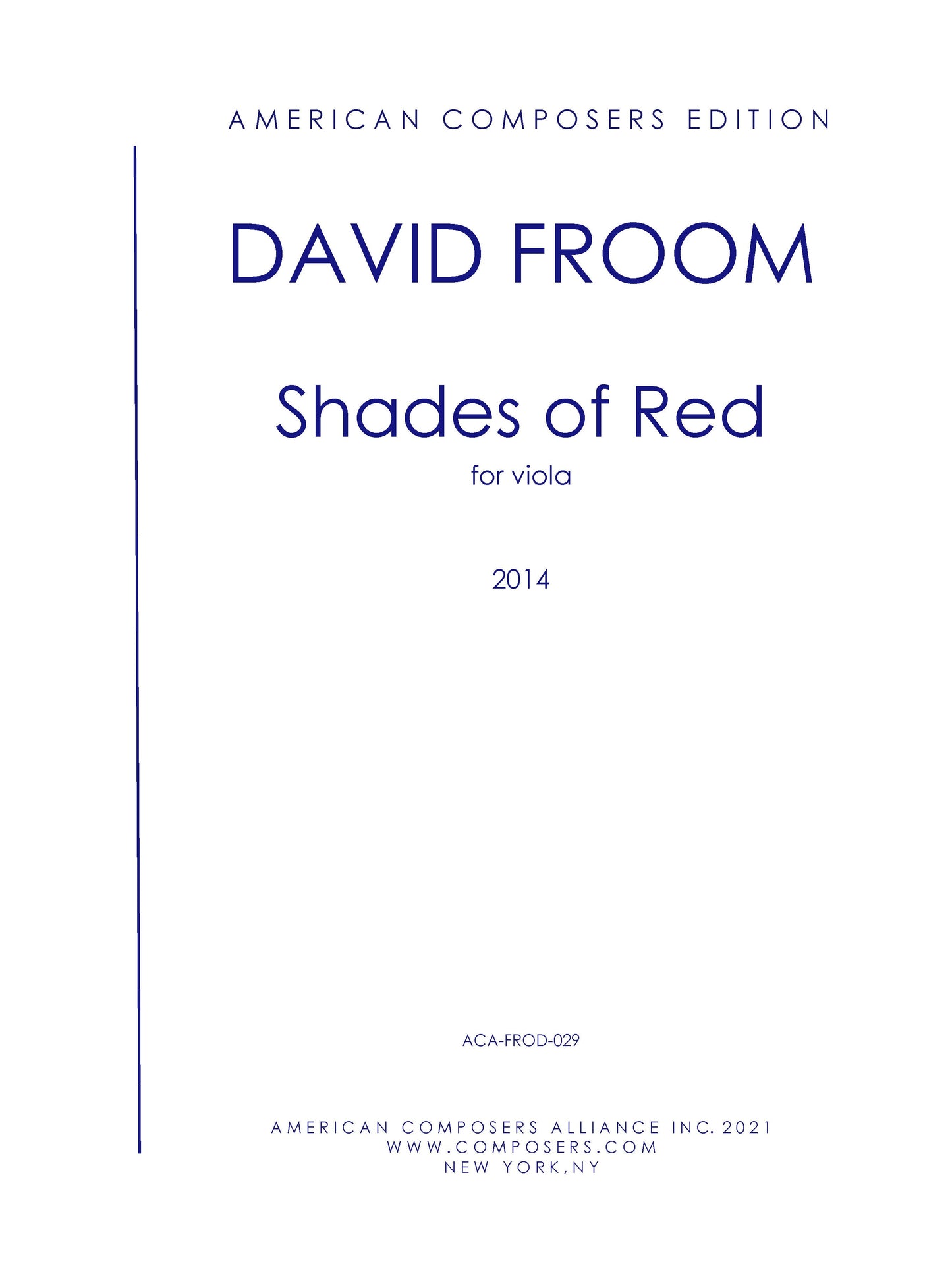 Shades of Red - for Viola