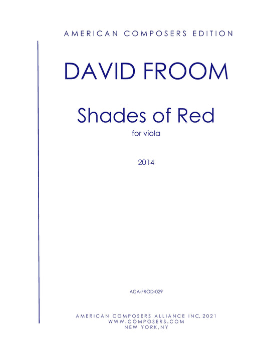 Shades of Red - for Viola