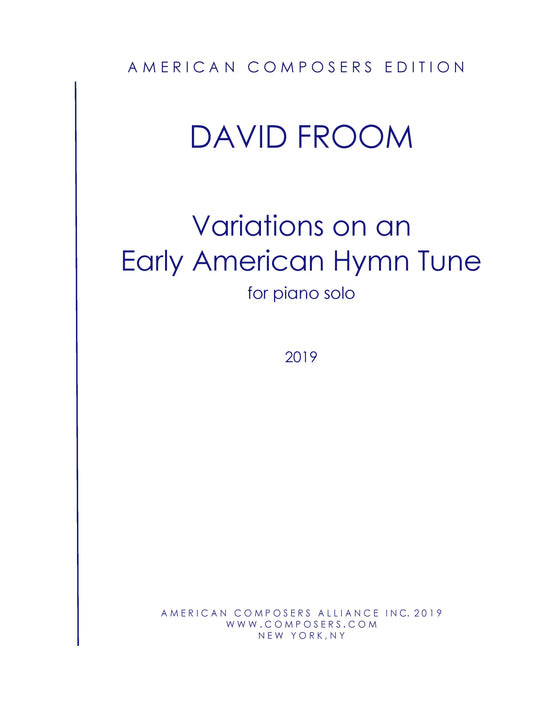 Variations on an Early American Hymn Tune