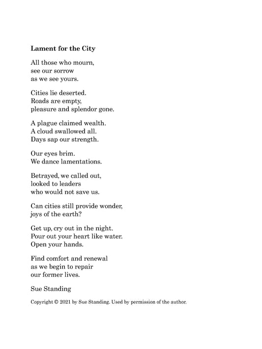 Lament for the City - for Period Instruments